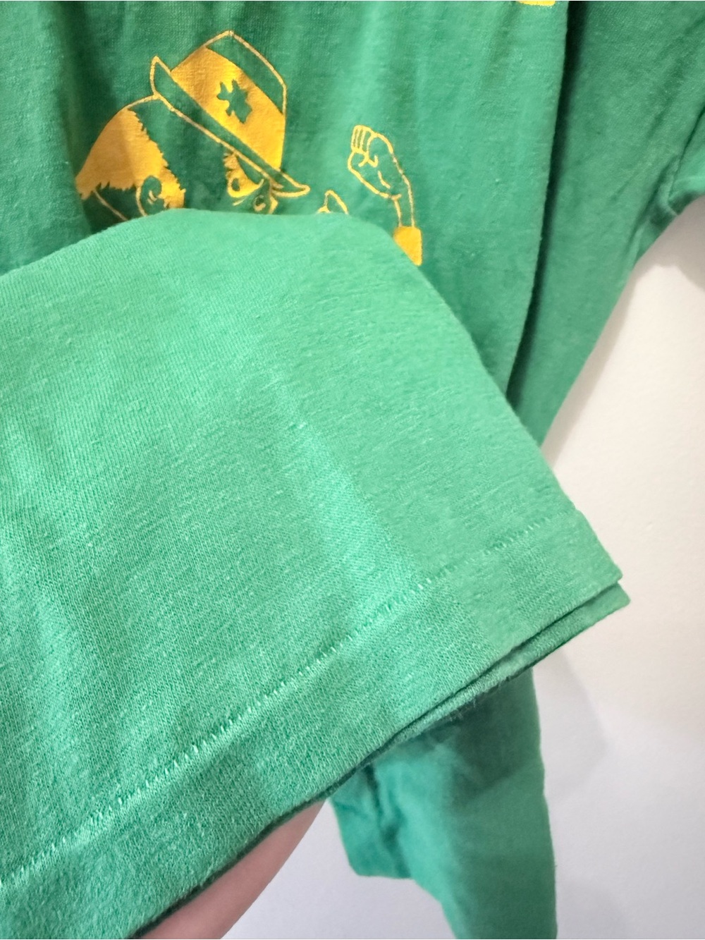 Vintage Notre Dame Fighting Irish T Shirt Graphic Single Stitch M USA - Picture 3 of 6